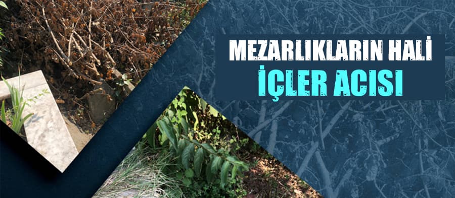 Mezarlığın içler acısı hali 