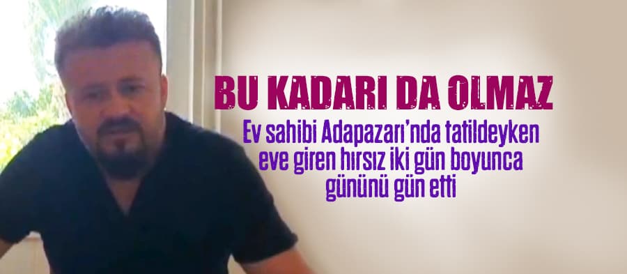 Hırsız ev sahibine not bıraktı