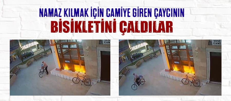 Termoslarla çay satan kişinin bisikleti çalındı 