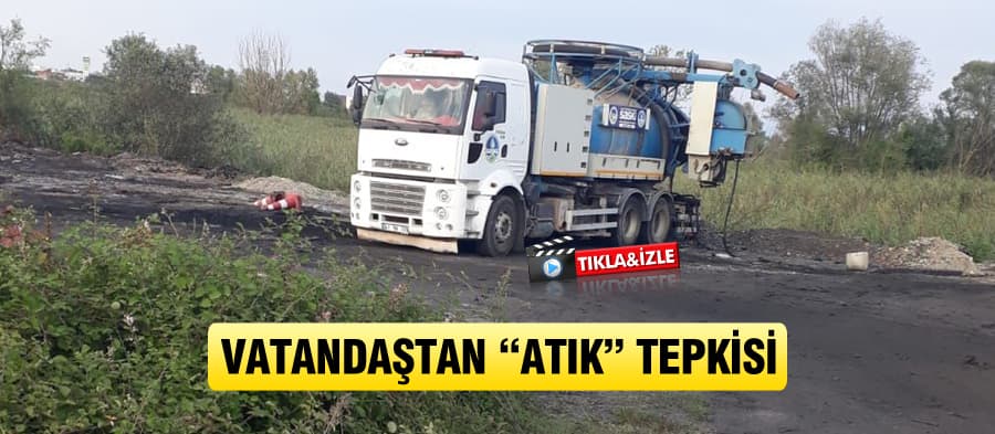 Vatandaştan SASKİ'ye "atık" tepkisi