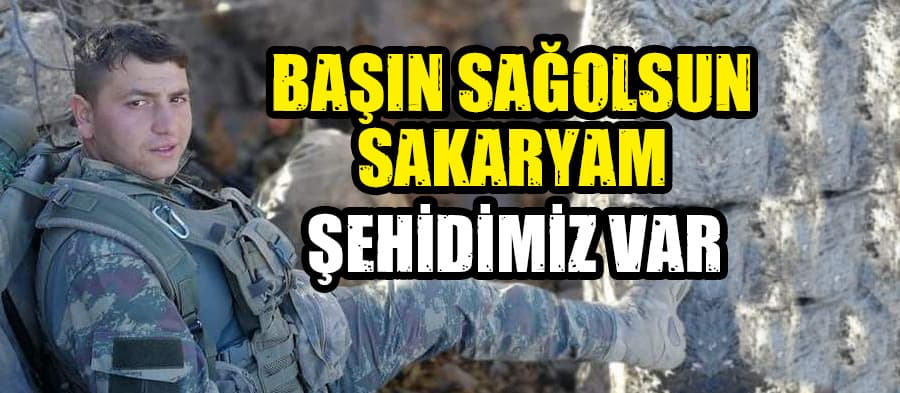 Sakarya'ya şehit ateşi düştü