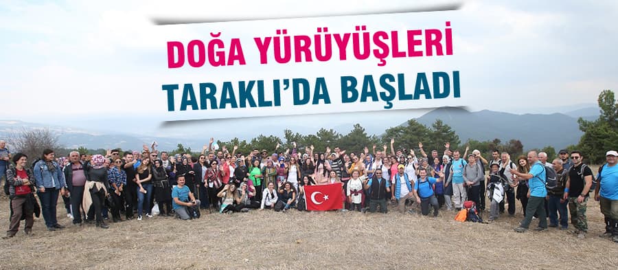 Doğa yürüyüşleri Taraklı'da başladı