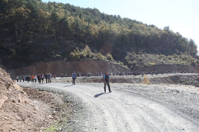 Doğaseverler, İnönü-Ercova parkurunda yürüdü