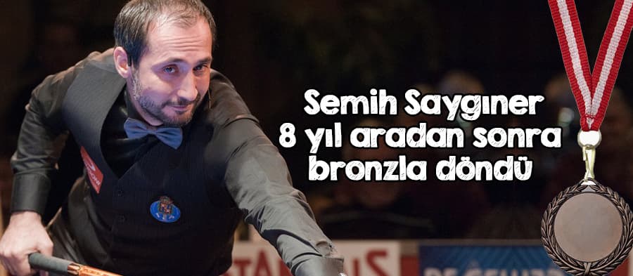 "Semih Saygıner 8 yıl aradan sonra bronzla döndü"