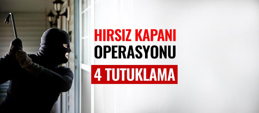 Sakarya'da hırsız kapanı operasyonu: 4 tutuklama