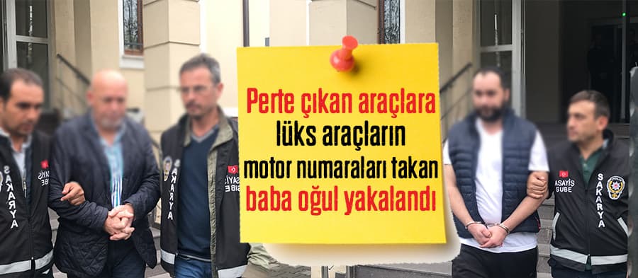 Yurt dışından gelen araçların motorlarını pert araçlara taktılar 