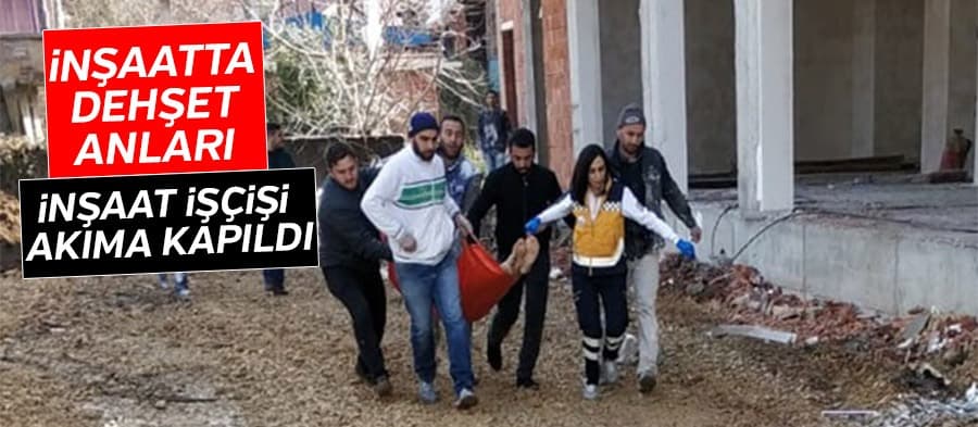 İnşaatta dehşet anları