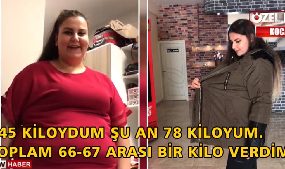 7 ayda 67 kilo verdi
