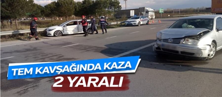 Akyazı'da kaza: 2 yaralı