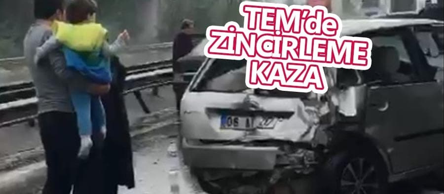TEM'de zincirleme kaza
