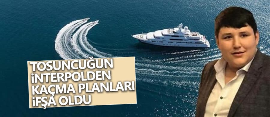 Kaçmak için yat almış