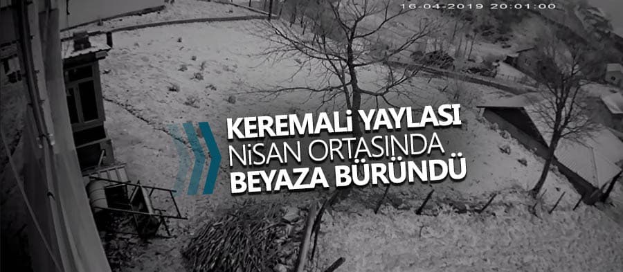 Nisan ortasında kar yağdı