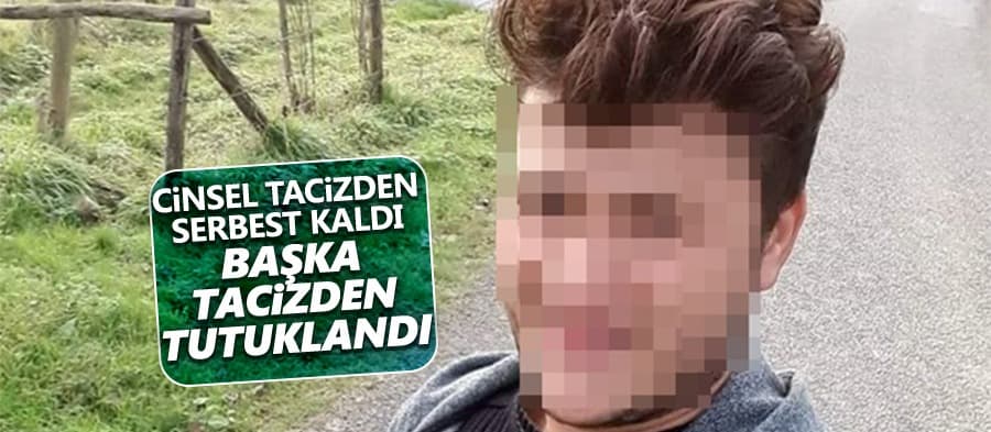 Tacizden serbest kaldı, başka tacizden tutuklandı