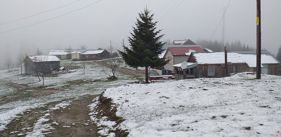 Mayıs ayında kar yağdı