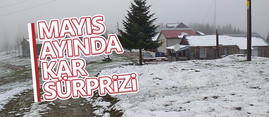 Mayıs ayında kar yağdı