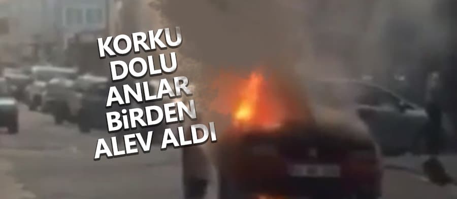 Seyir halindeyken alev aldı