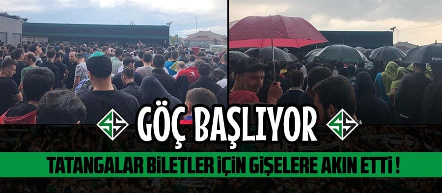 Tatangalar biletler için gişelere akın etti