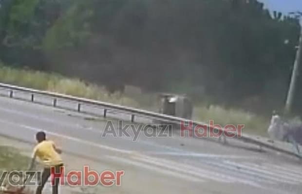 Akyazı'da korku dolu anlar