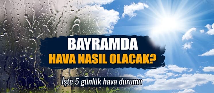 Bayramda hava nasıl olacak?