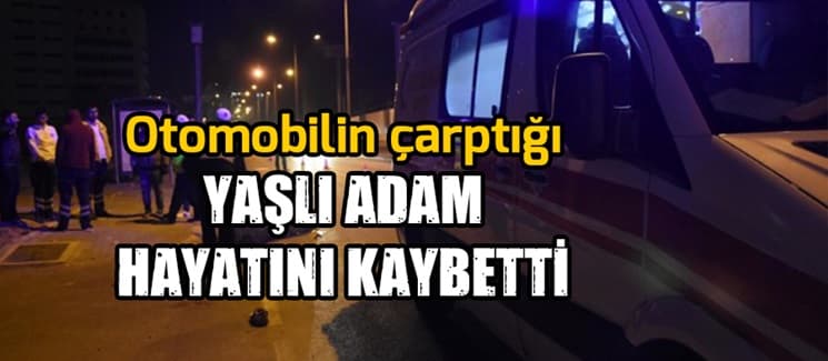 Otomobilin çarptığı yaşlı adam öldü
