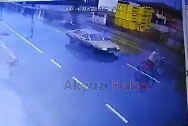 Kaza anı kamerada