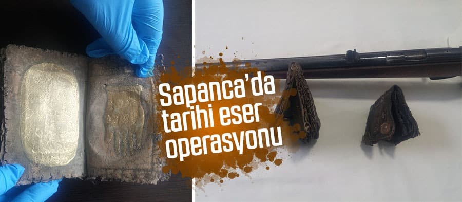 Sapanca'da tarihi eser operasyonu