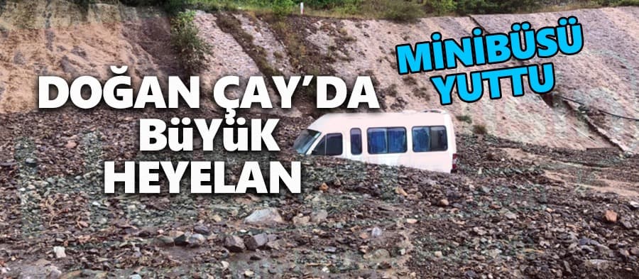 Doğançay'da büyük heyelan