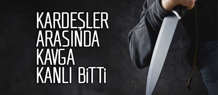 Kardeşler arasında kavga kanlı bitti