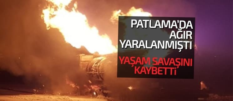 Tanker sürücüsü kurtarılamadı