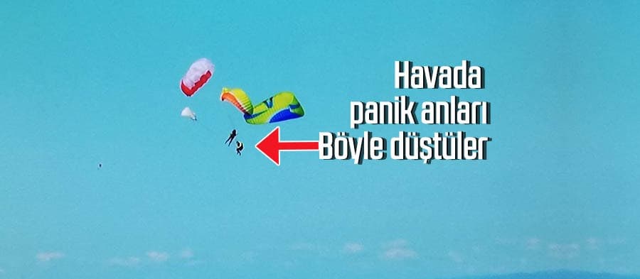 Havada panik anları
