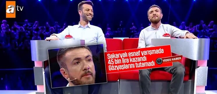 Sakaryalı esnaf yarışmada 45 bin lira kazandı