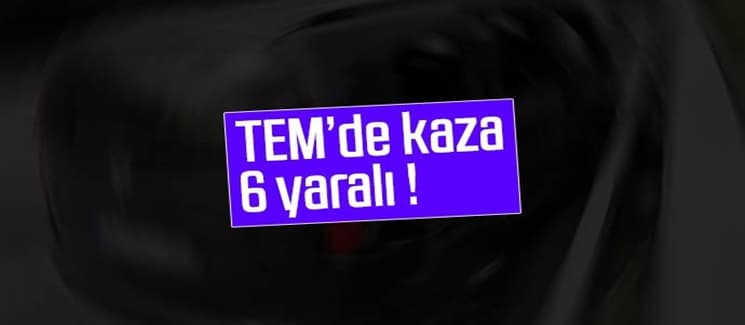 TEM'de ölümden döndüler: 6 yaralı