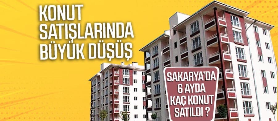 Konut satışlarında büyük düşüş
