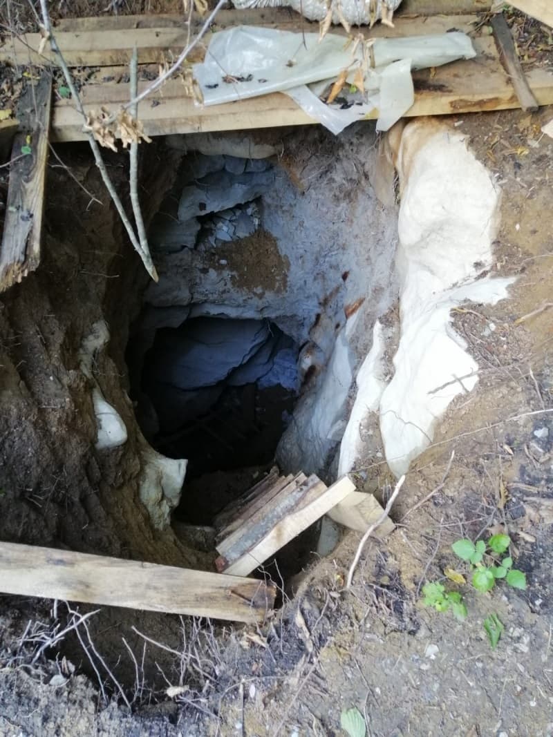 Baskında ortaya çıkardı, 40 metre derinliğinde