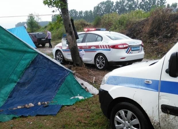 Fındık işçilerinin çadırları kaldırıldı