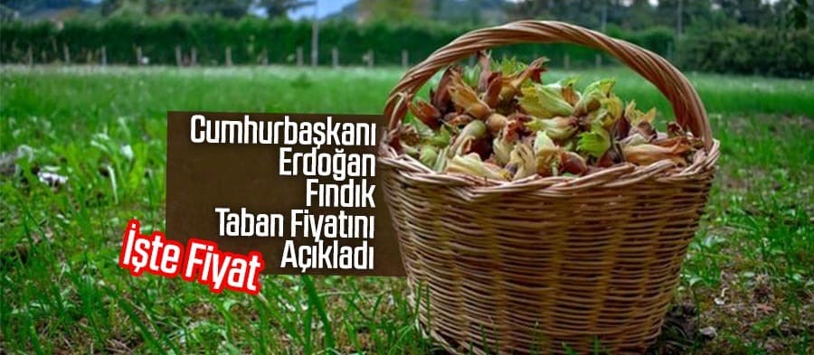 Fındık taban fiyatını açıklandı
