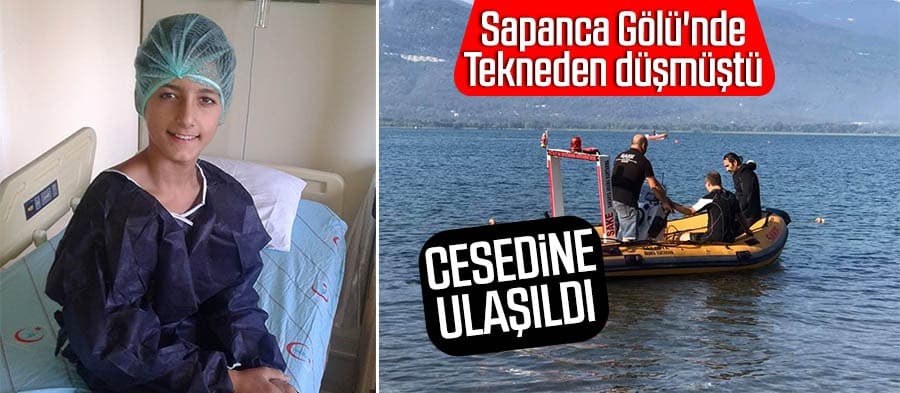 Sapanca gölüne düşen çocuk boğuldu