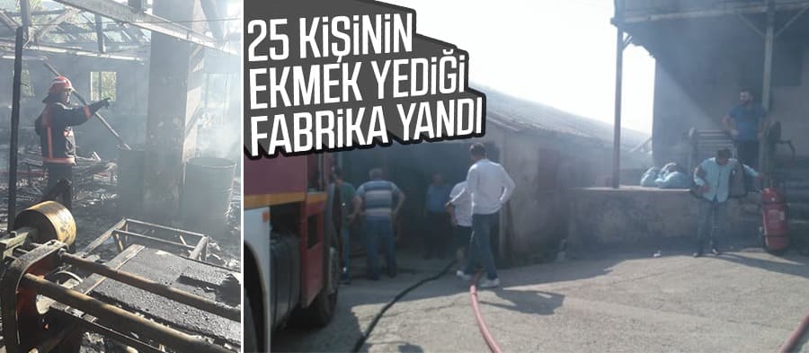 Fabrika alevlere teslim oldu