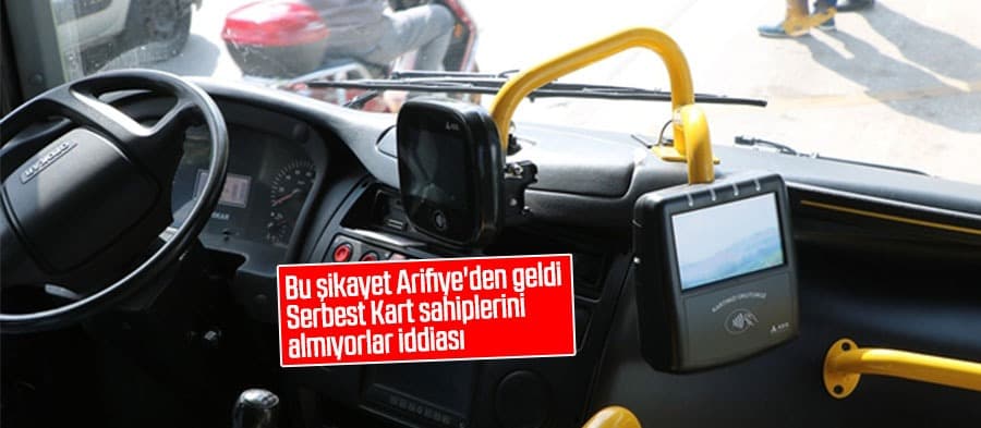 Bu şikayet Arifiye'den geldi

