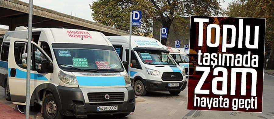 Toplu ulaşımda zamlı tarife başladı