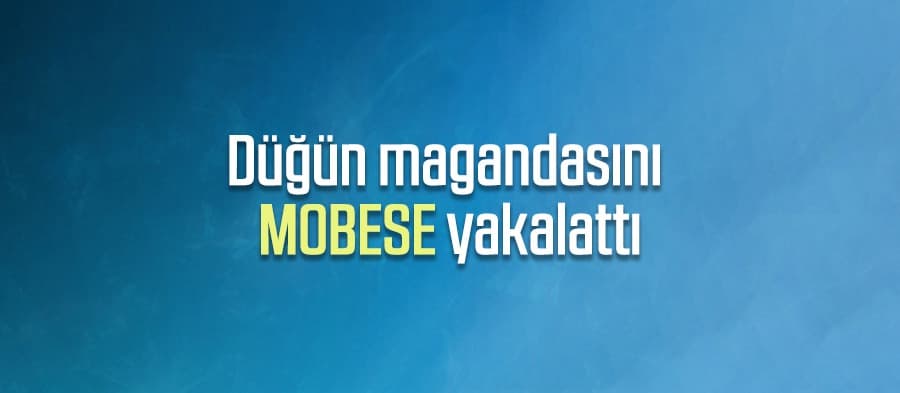 Düğün magandasını MOBESE yakalattı