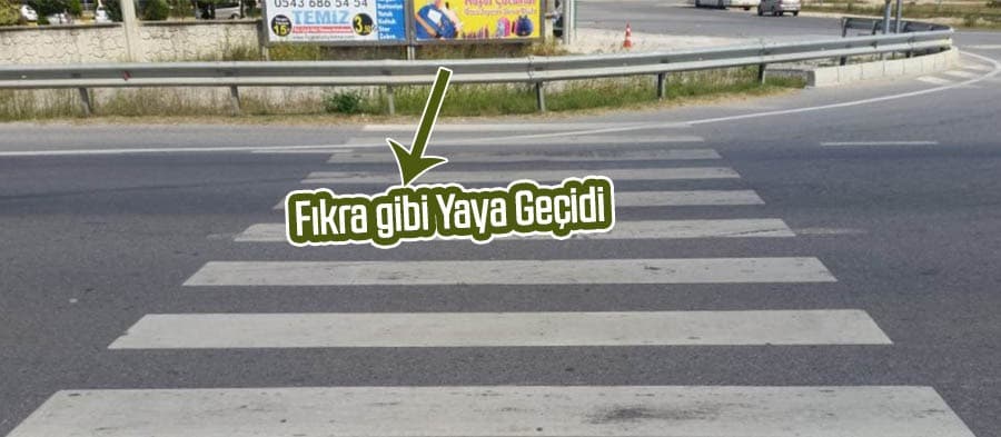 Fıkra gibi yaya geçidi