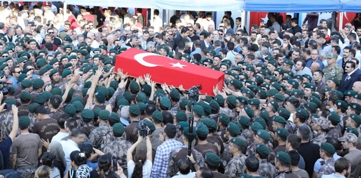 Şehidimizi böyle uğurladılar