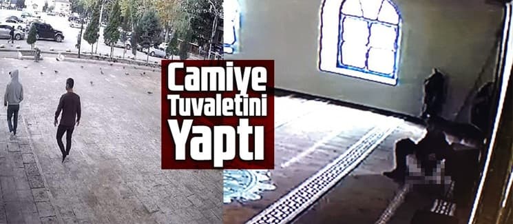 Camiye tuvaletini yaptı