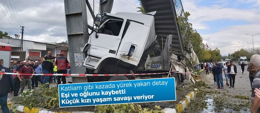 Korkunç kazada yürek yakan detay