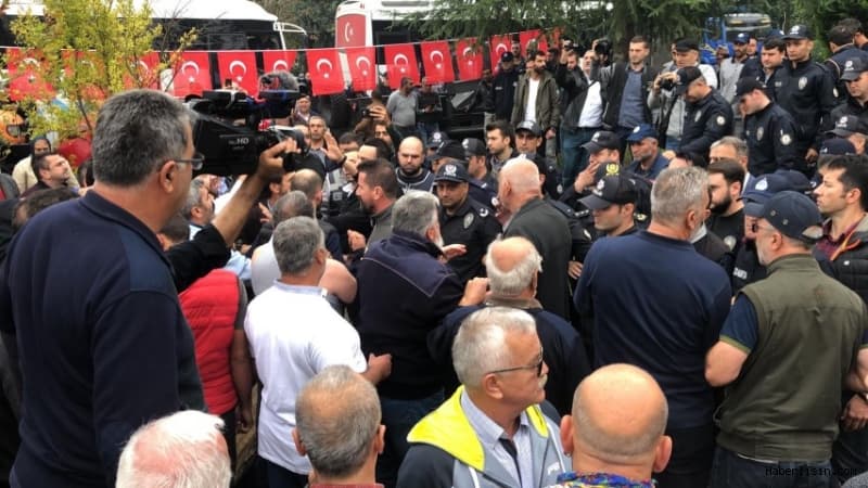 Kırkpınar'da Teleferik Eyleminde gerginlik