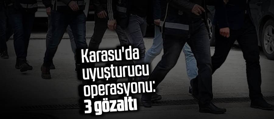 Karasu'da uyuşturucu operasyonu