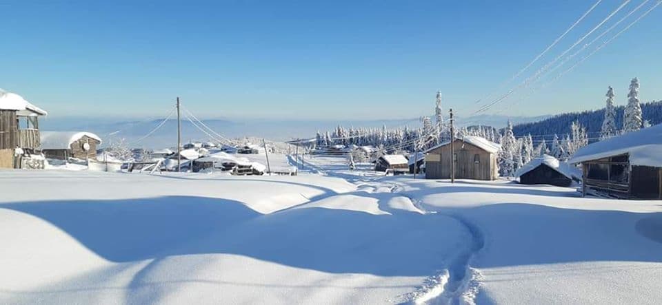 Yükseklerden kar manzaraları