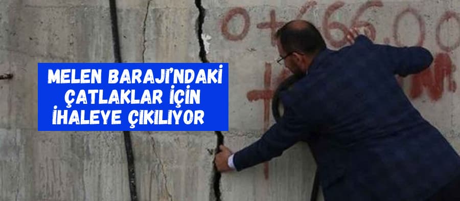 Melen'deki çatlaklar için ihale yapılacak