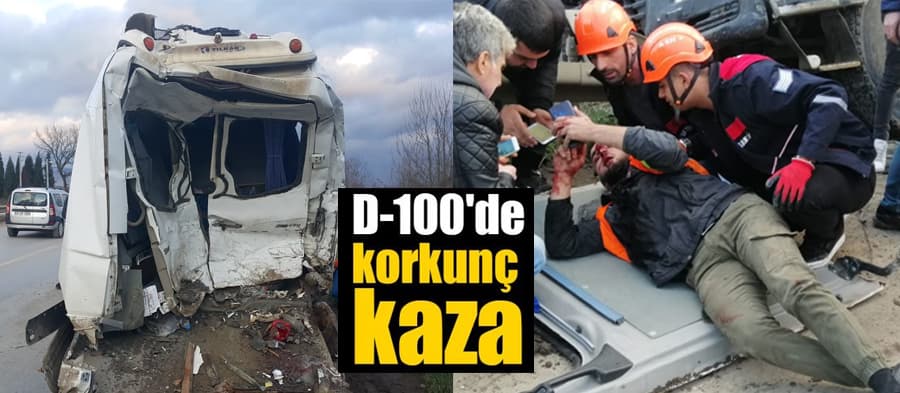 D-100'de feci kaza